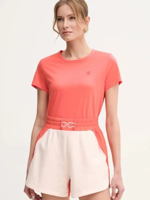 BOSS t-shirt bawełniany damski kolor pomarańczowy 50537598