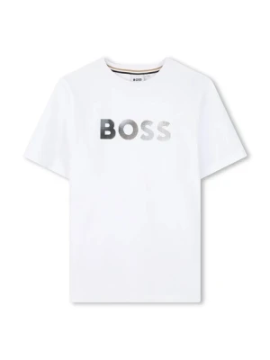 BOSS t-shirt bawełniany dziecięcy