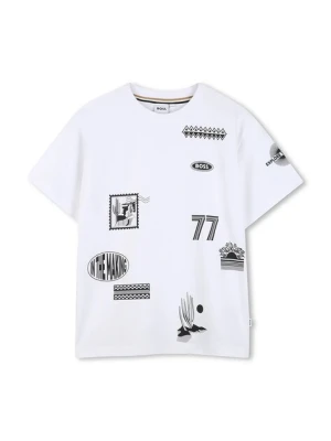 BOSS t-shirt bawełniany dziecięcy
