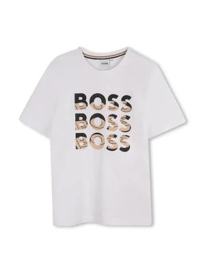BOSS t-shirt bawełniany dziecięcy