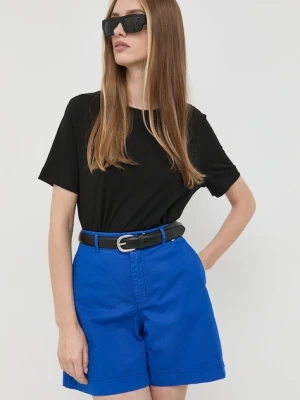 BOSS t-shirt bawełniany Ecosa czarny