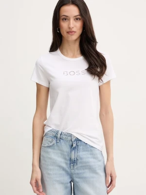 BOSS T-shirt basic damski bawełniany Eventsa11 biały