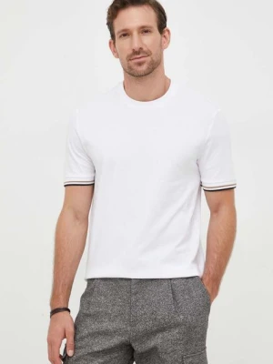 BOSS t-shirt bawełniany kolor biały gładki 50501097
