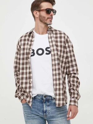 BOSS t-shirt bawełniany kolor biały z nadrukiem 50495742