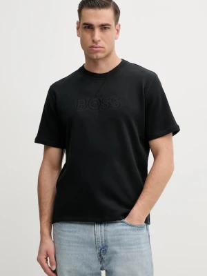 Zdjęcie produktu BOSS t-shirt bawełniany lounge czarny