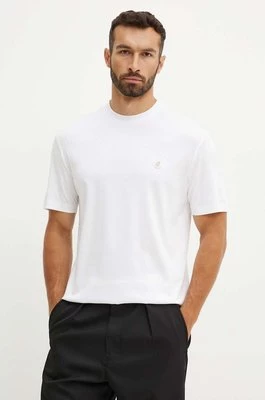 BOSS t-shirt bawełniany męski kolor biały gładki 50520298