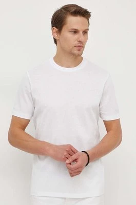 BOSS t-shirt bawełniany męski kolor biały gładki 50511595