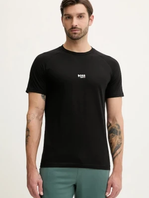 BOSS t-shirt bawełniany męski kolor czarny z nadrukiem 50517970