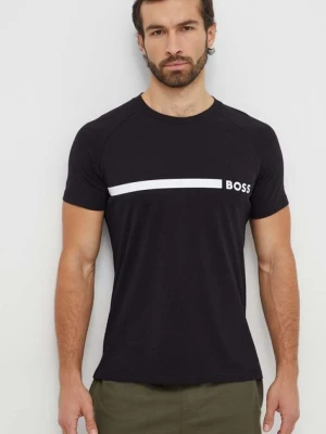 BOSS t-shirt bawełniany męski kolor czarny 50517970