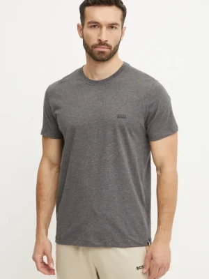 BOSS t-shirt bawełniany męski kolor szary gładki 50531401
