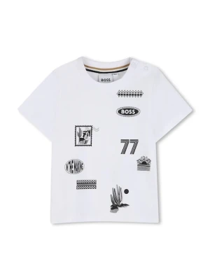 BOSS t-shirt bawełniany niemowlęcy