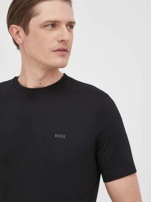 BOSS T-shirt męski bawełniany Thompson 01 czarny