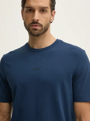 BOSS t-shirt BOSS ORANGE męski kolor granatowy 50473278