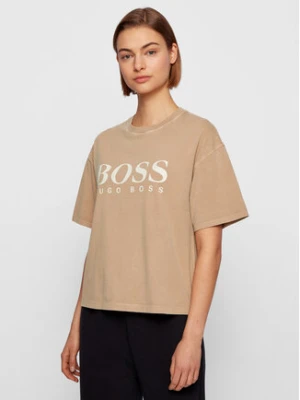 Boss T-Shirt C_Evina_Active 50457388 Beżowy Relaxed Fit