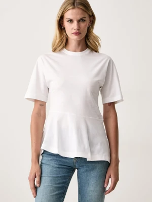 BOSS T-shirt damski bawełniany Endora biały