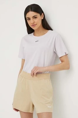BOSS t-shirt damski kolor fioletowy
