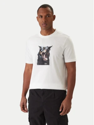 BOSS T-Shirt Dobermann 50558965 Biały Regular Fit