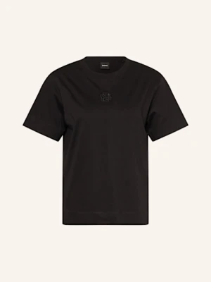 Boss T-Shirt Elpha Z Ozdobnymi Kamykami schwarz