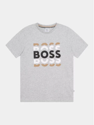 Boss T-Shirt J25O72 S Szary Regular Fit