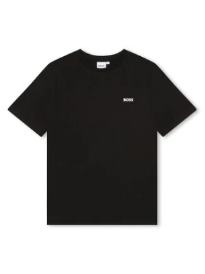 Boss T-Shirt J25P23 S Czarny Regular Fit