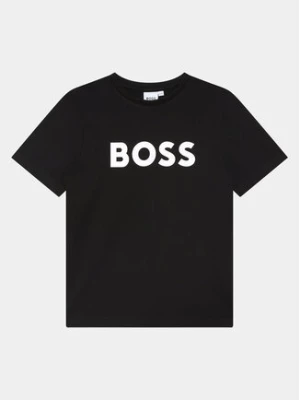 Boss T-Shirt J25P24 M Czarny Regular Fit