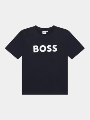 Boss T-Shirt J25P24 M Granatowy Regular Fit