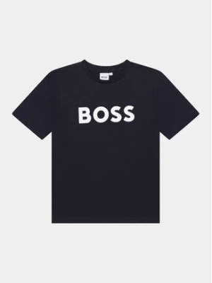 Boss T-Shirt J25P24 M Granatowy Regular Fit