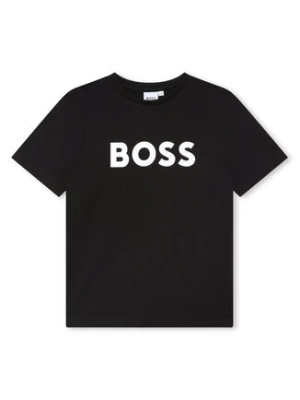 Boss T-Shirt J25P24 S Czarny Regular Fit