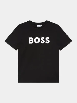 Boss T-Shirt J25P24 S Czarny Regular Fit