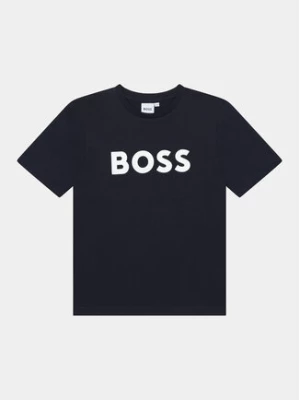 Boss T-Shirt J25P24 S Granatowy Regular Fit