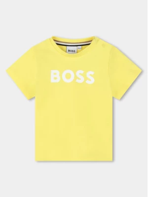 Boss T-Shirt J50601 M Żółty Regular Fit