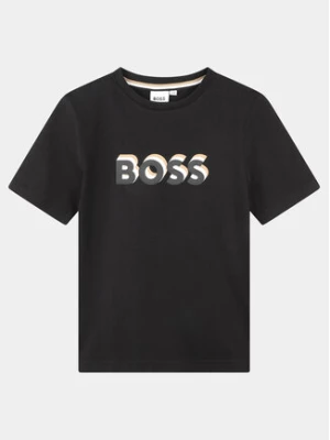 Boss T-Shirt J50723 S Czarny Regular Fit