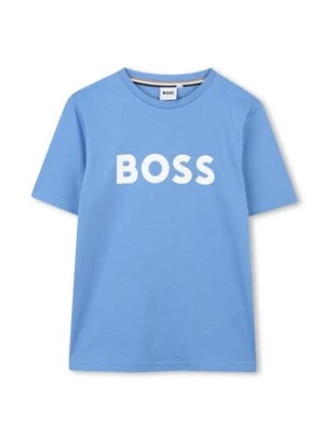 BOSS T-Shirt J52030 M Granatowy Regular Fit
