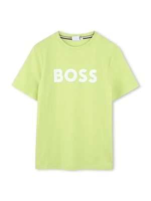 BOSS T-Shirt J52030 M Zielony Regular Fit
