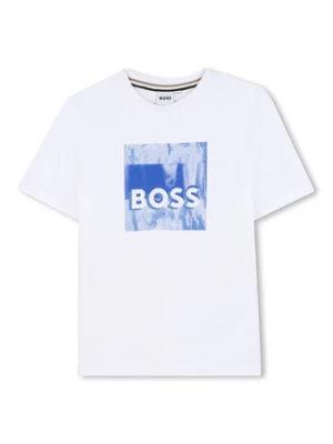 BOSS T-Shirt J52044 S Biały Regular Fit