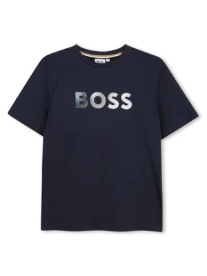 BOSS T-Shirt J52983 S Granatowy Regular Fit
