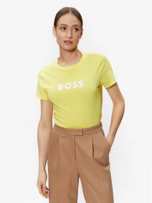 Boss T-Shirt Logo 50468356 Żółty Regular Fit