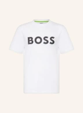 Boss T-Shirt Logo weiss
