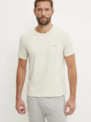 BOSS t-shirt lounge kolor beżowy melanżowy 50515312