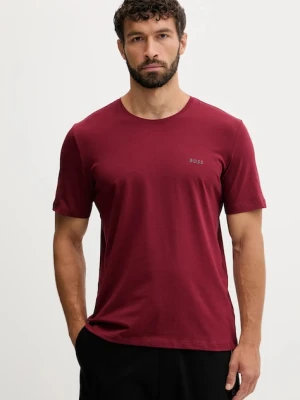 BOSS t-shirt lounge kolor bordowy melanżowy 50515312