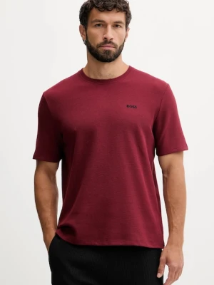 BOSS t-shirt lounge kolor bordowy z aplikacją 50535891