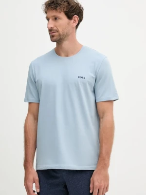 BOSS t-shirt lounge kolor niebieski melanżowy 50515312