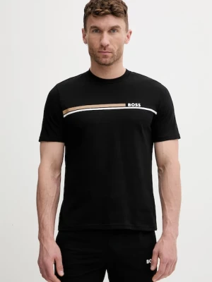 BOSS T-shirt lounge męski bawełniany Shirt czarny