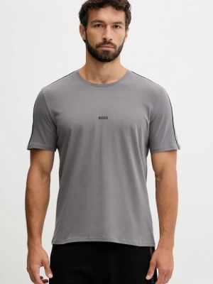 BOSS T-shirt lounge męski bawełniany z elastanem Unique T-Shirt szary