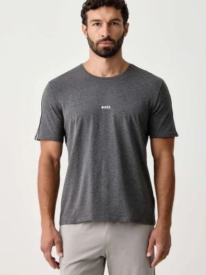 BOSS T-shirt lounge męski bawełniany z elastanem Unique T-Shirt szary