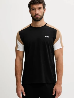 BOSS t-shirt lounge męski kolor czarny wzorzysty 50545931