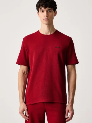 BOSS T-shirt lounge męski Waffle T-Shirt czerwony