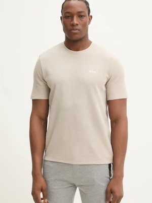 BOSS T-shirt lounge męski Waffle T-Shirt beżowy