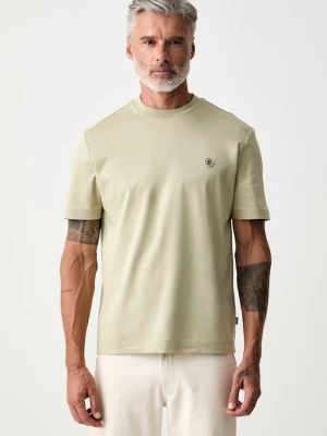 BOSS T-shirt męski bawełniany C-Taut 01 zielony