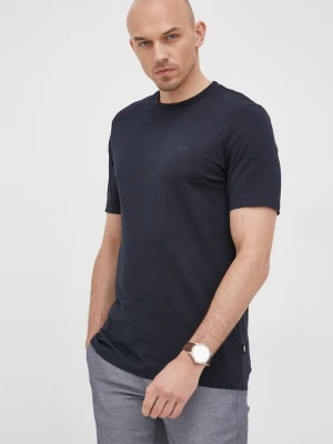 BOSS T-shirt męski bawełniany Thompson 01 granatowy